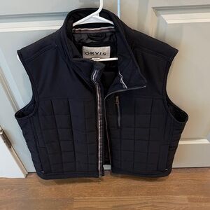 Orvis Navy Quilted Vest
